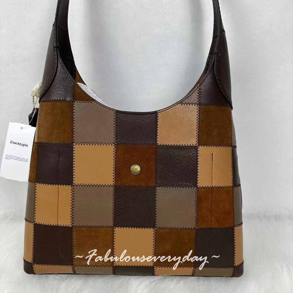 Coach Coachtopia Alter/Ego Brooklyn Shoulder Bag 28 Maple/Stone Multi CEZ34 NWT - Picture 5 of 10